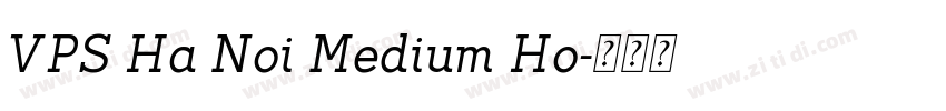VPS Ha Noi Medium Ho字体转换